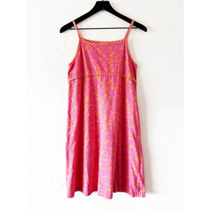 Hanna Andersson Girls XL 160 Pink Floral Cotton Sundress